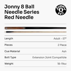 Jonny 8 Ball Jonny 8 Ball NEEDLE 57 Inch 2 Piece Centre Joint English Pool Cue 9mm Tip With Slim Tapered Ash Shaft 35 Jonny 8 Ball Jonny 8 Ball NEEDLE 57 Inch 2 Piece Centre Joint English Pool Cue 9mm Tip With Slim Tapered Ash Shaft -Slok Billiards Equipment Store 7 1b97cd0d 51bf 44ed 937a 4c2547ad50f2