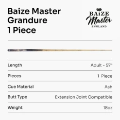 Baize Master Baize Master Limited Edition Grandure #010 One Piece Hand Spliced Ultra-Premium English Pool Cue With Titanium Ferrule And Hand-Fitted Asia Cues Pro 8mm Tip – Handmade In Thailand By Asia Cues -Slok Billiards Equipment Store 7 3dca4790 0026 4cd5 ae27 bdc909aa22a3