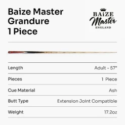 Baize Master Baize Master Limited Edition Grandure #005 One Piece Hand Spliced Ultra-Premium English Pool Cue With Titanium Ferrule And Hand-Fitted Asia Cues Pro 8mm Tip – Handmade In Thailand By Asia Cues -Slok Billiards Equipment Store 7 8303849e f08e 44b8 9f7d 4d456ec2e0e1