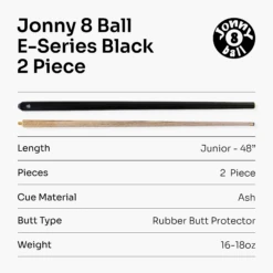 Jonny 8 Ball Jonny 8 Ball Metallic E-Series 2 Piece Centre Joint Snooker Pool Cue 9.5mm Tip -Slok Billiards Equipment Store 7 ec05e414 063b 46b9 ad28 410d8943c947