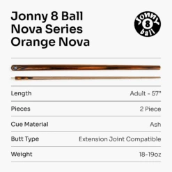 Jonny 8 Ball Jonny 8 Ball NOVA 57 Inch 2 Piece Centre Joint English Pool Cue And Case Set 9mm Tip With Slim Tapered Ash Shaft 37 Jonny 8 Ball Jonny 8 Ball NOVA 57 Inch 2 Piece Centre Joint English Pool Cue And Case Set 9mm Tip With Slim Tapered Ash Shaft -Slok Billiards Equipment Store 7 f0e16c73 01a3 421c b825 f2746625e86d