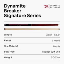 Cue + Case Darren Appleton Signature Series Dynamite Breaker 3 Piece American Pool Break Jump Cue With 13mm Phenolic Tip -Slok Billiards Equipment Store 8 198a68e1 21e1 4c60 8dc6 93ad5ee7e84d