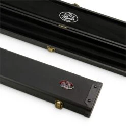 Baize Master Baize Master 1pc WIDE PLAIN BLACK Pool Snooker Cue Case With Plastic Ends - Holds 3 Cues