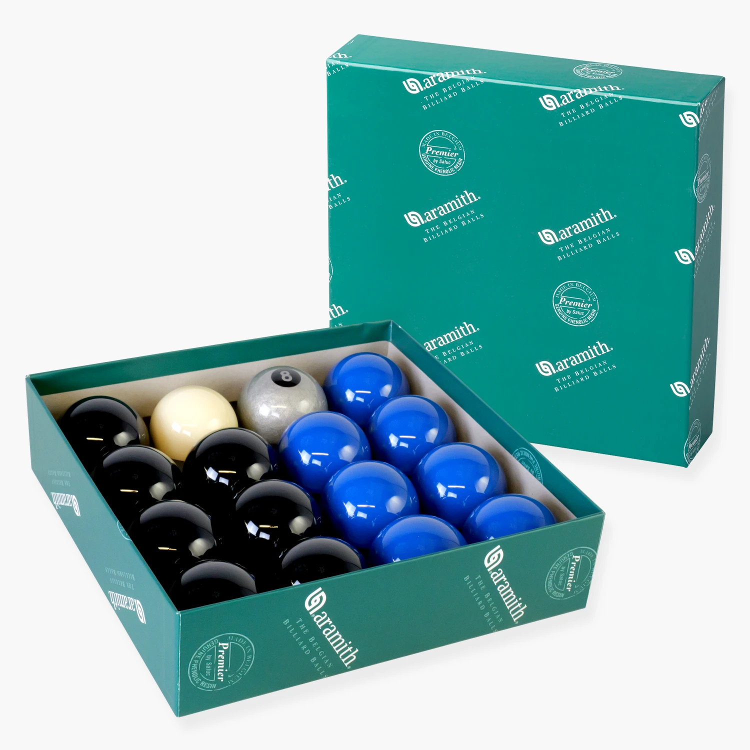 Aramith EXCLUSIVE! Aramith Premier SILVER 8 BALL Edition BLACK & BLUE Pool Balls 3 Aramith EXCLUSIVE! Aramith Premier SILVER 8 BALL Edition BLACK & BLUE Pool Balls
