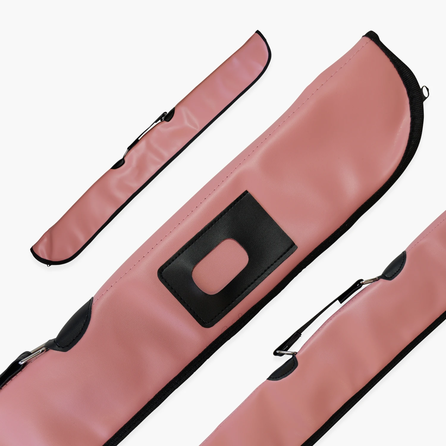 Cue & Case Quality Thick Padded Light Pink Vinyl 2pc Soft Cue Case 3 Cue & Case Quality Thick Padded Light Pink Vinyl 2pc Soft Cue Case