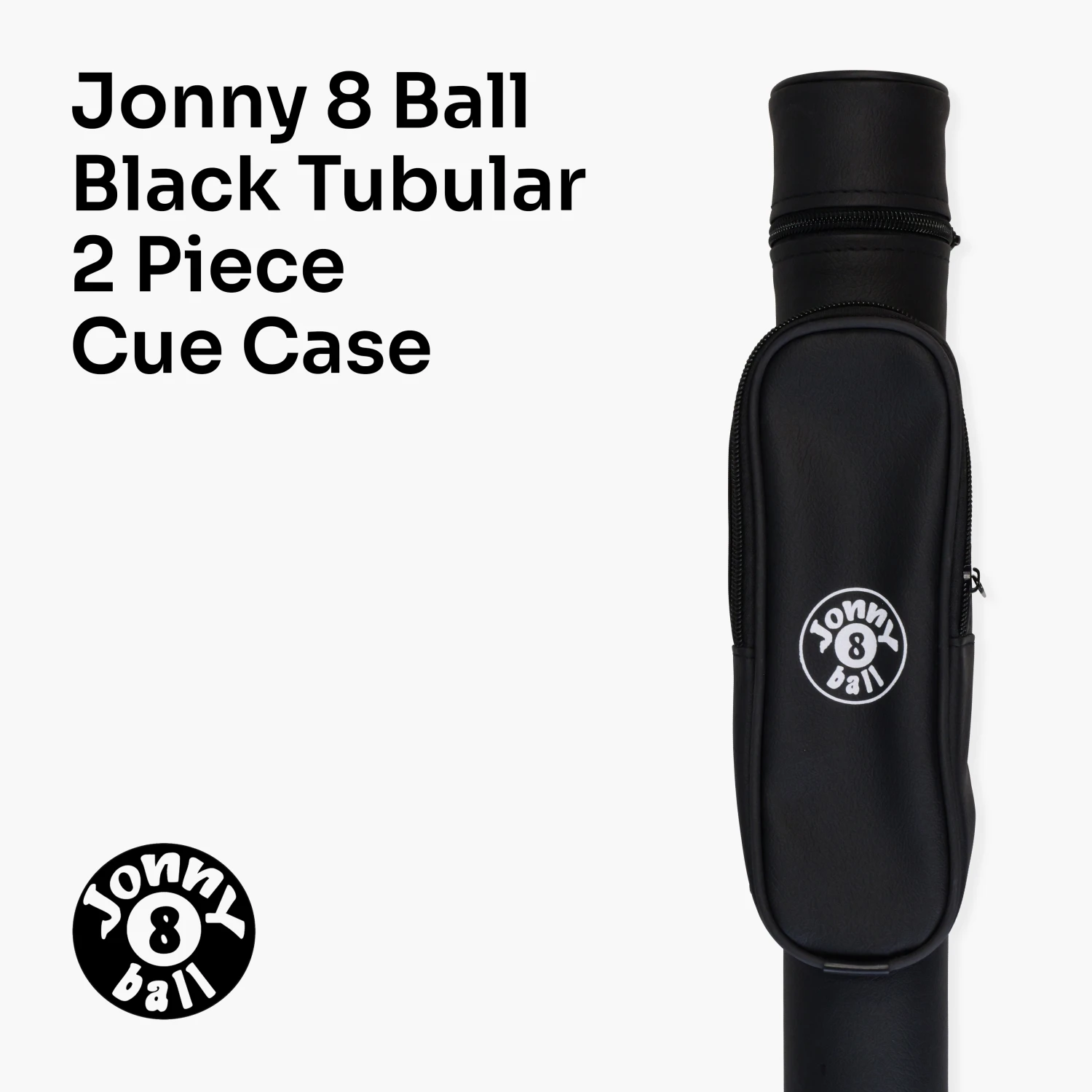 Jonny 8 Ball Jonny 8 Ball Black Tubular Cue Case + Shoulder Strap - Holds 2pc Snooker Or Pool Cue 11 Jonny 8 Ball Jonny 8 Ball Black Tubular Cue Case + Shoulder Strap - Holds 2pc Snooker Or Pool Cue - Image 9