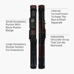 Baize Master Baize Master BROWN & BLACK Leather Patch Effect SQUARE Cue Case - Holds 2 Centre Jointed Cues 14 Baize Master Baize Master BROWN & BLACK Leather Patch Effect SQUARE Cue Case - Holds 2 Centre Jointed Cues -Slok Billiards Equipment Store Artboard4 a550fed7 ebf5 4f9a 8a77 4dca82b73d04