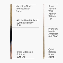 Cue + Case Baize Master Challenger 57 Inch 2 Piece Centre Joint Snooker Pool Cue 9.3mm Pro Leather Tip 25 Cue + Case Baize Master Challenger 57 Inch 2 Piece Centre Joint Snooker Pool Cue 9.3mm Pro Leather Tip -Slok Billiards Equipment Store Artboard4 f58e9ab5 65b6 4692 bbf1 c6a4a4324bf1