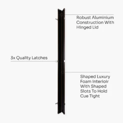 Cue & Case Pro Aluminium One Piece Wood Grain Cue Case Metal Ends - Holds 2 Cues -Slok Billiards Equipment Store Artboard4 f640546d d2b5 4699 af80 485d0af44d71