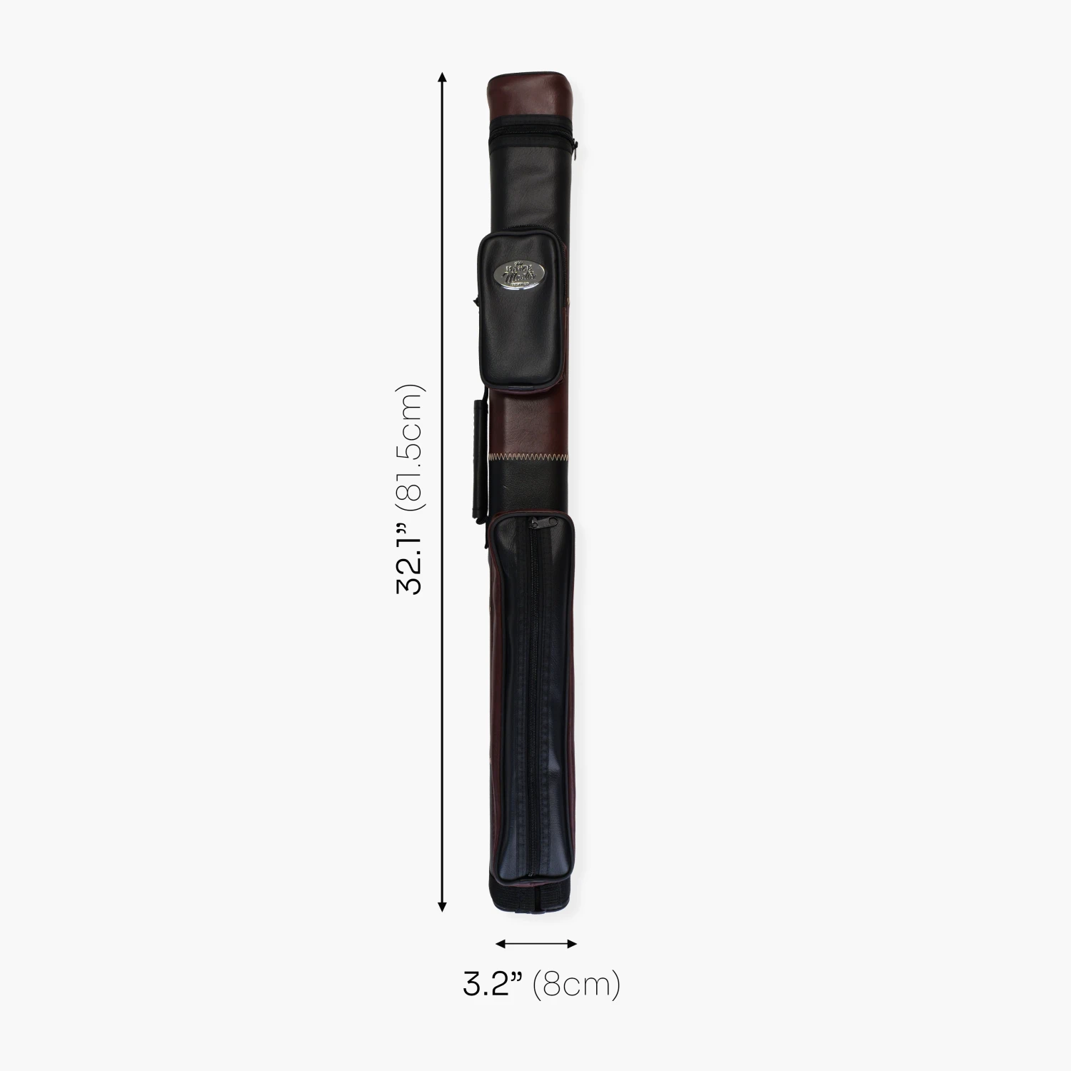 Baize Master Baize Master BROWN & BLACK Leather Patch Effect SQUARE Cue Case - Holds 2 Centre Jointed Cues 9 Baize Master Baize Master BROWN & BLACK Leather Patch Effect SQUARE Cue Case - Holds 2 Centre Jointed Cues - Image 7