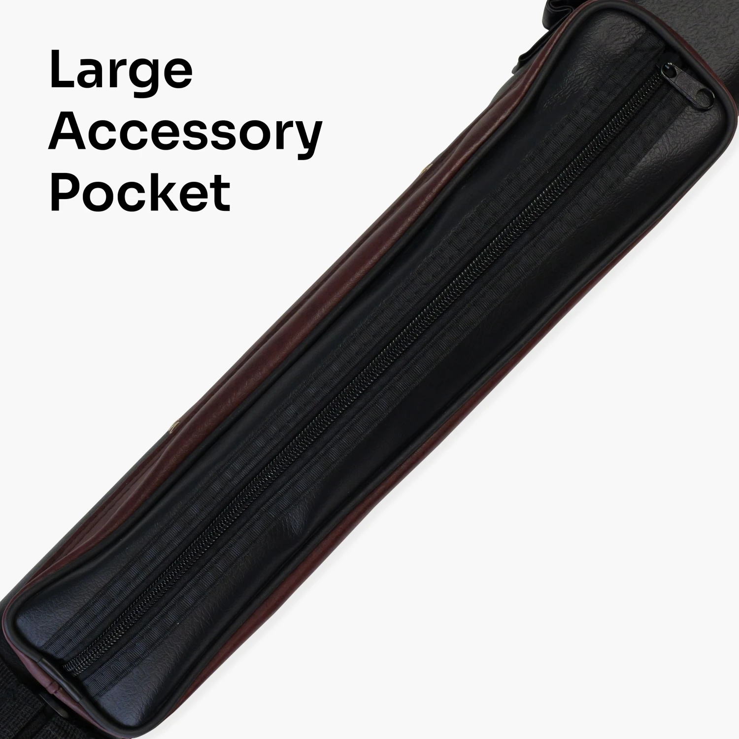 Baize Master Baize Master BROWN & BLACK Leather Patch Effect SQUARE Cue Case - Holds 2 Centre Jointed Cues 6 Baize Master Baize Master BROWN & BLACK Leather Patch Effect SQUARE Cue Case - Holds 2 Centre Jointed Cues - Image 4