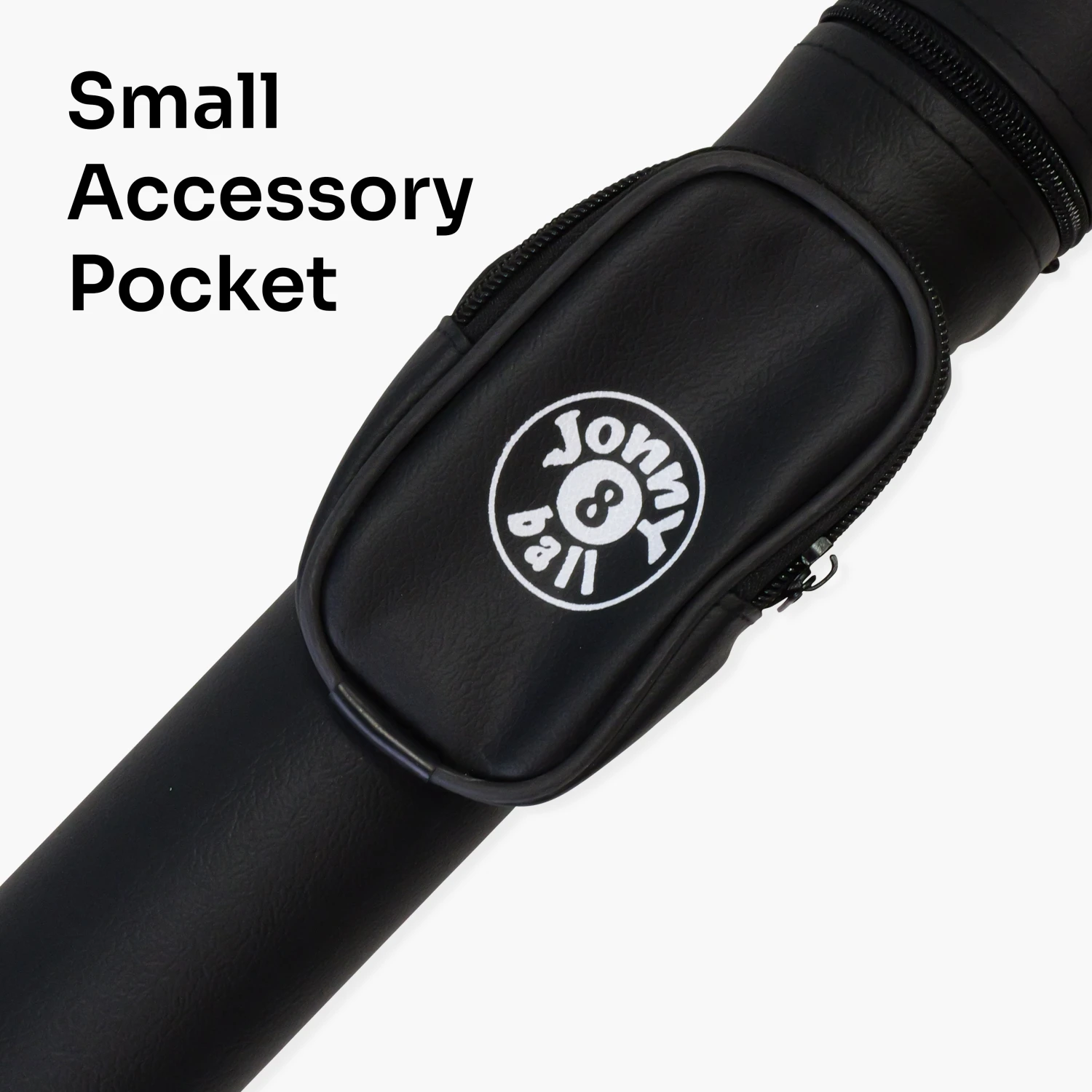 Jonny 8 Ball Jonny 8 Ball Black Tubular Cue Case + Shoulder Strap - Holds 2pc Snooker Or Pool Cue 6 Jonny 8 Ball Jonny 8 Ball Black Tubular Cue Case + Shoulder Strap - Holds 2pc Snooker Or Pool Cue - Image 4