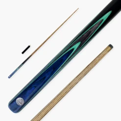 Baize Master Baize Master Blue Admiral 1 Piece Cue + 6" Mini-Butt Extension