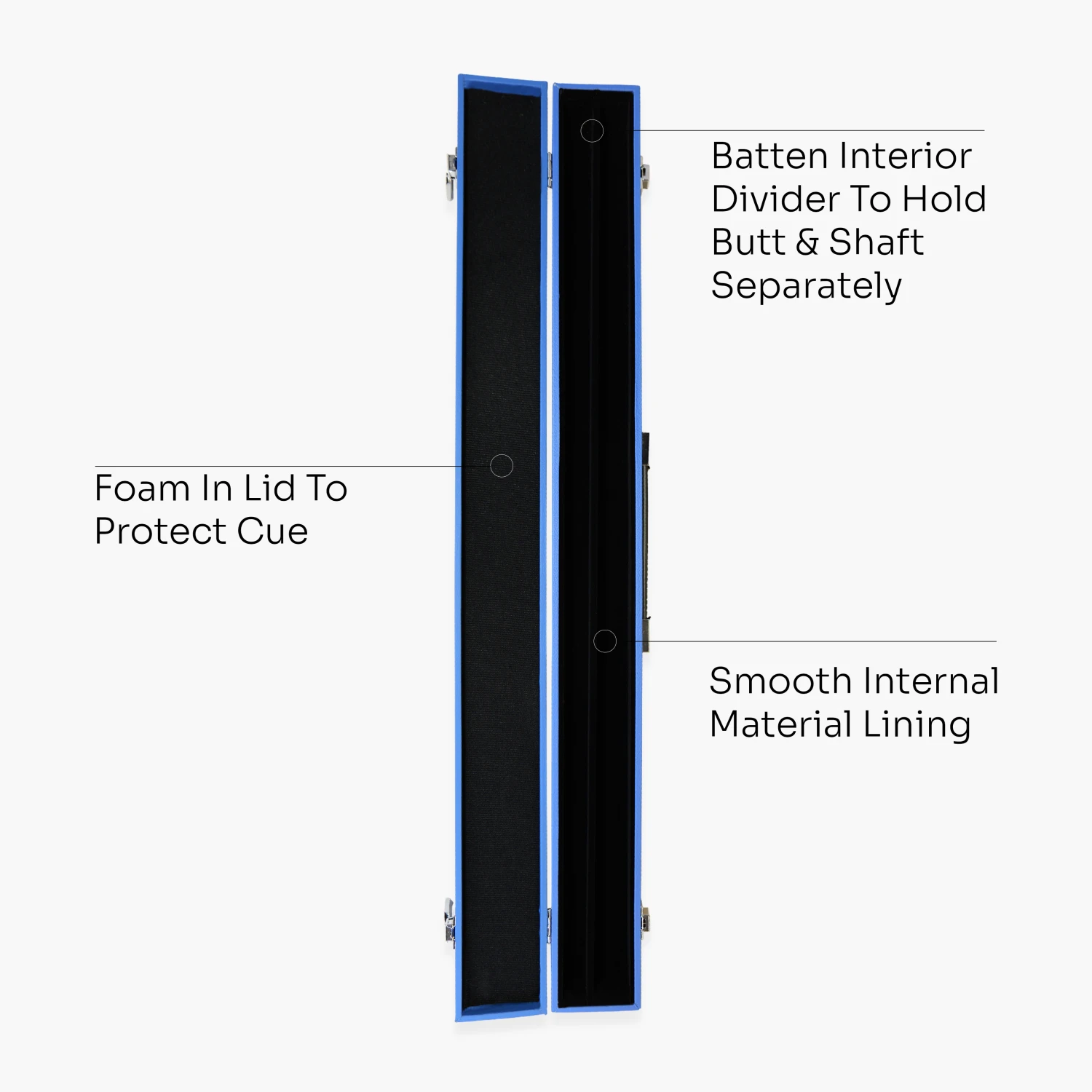 Cue & Case CLASSIC ATTACHE 2 Piece Snooker Pool Cue Case With Batten Divider 13 Cue & Case CLASSIC ATTACHE 2 Piece Snooker Pool Cue Case With Batten Divider - Image 11