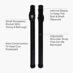 Jonny 8 Ball Jonny 8 Ball Black Tubular Cue Case + Shoulder Strap - Holds 2pc Snooker Or Pool Cue 22 Jonny 8 Ball Jonny 8 Ball Black Tubular Cue Case + Shoulder Strap - Holds 2pc Snooker Or Pool Cue -Slok Billiards Equipment Store Artboard 4 073608b6 9a38 4dc8 bbd8 fcb649a679e6