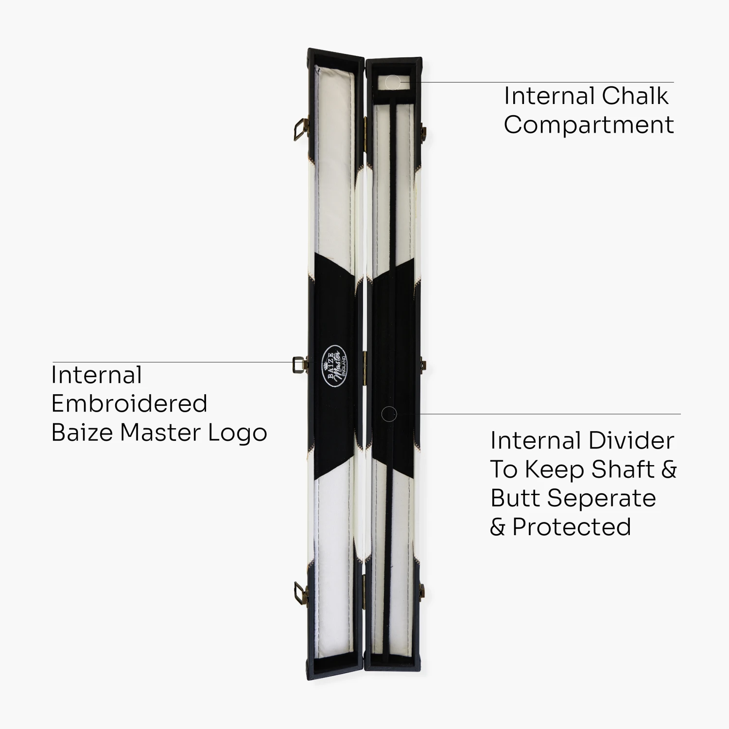Baize Master Baize Master Deluxe ARROW 2 Piece Snooker Pool Cue Case With Matching Colour Interior 13 Baize Master Baize Master Deluxe ARROW 2 Piece Snooker Pool Cue Case With Matching Colour Interior - Image 11