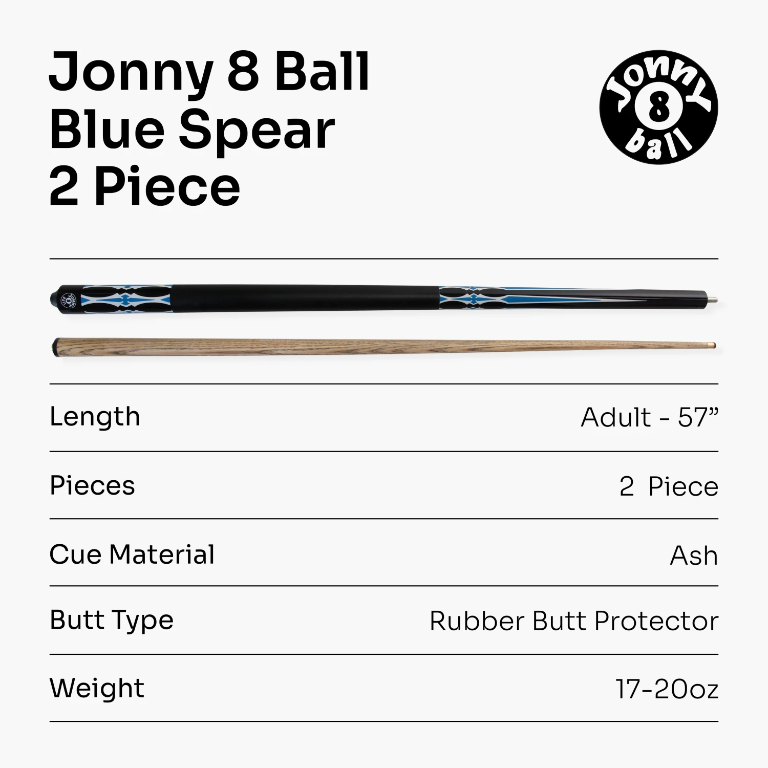Jonny 8 Ball Jonny 8 Ball 57 Inch 2 Piece RISS Pool Cue 8.5mm Elk Master Tip - Interchangeable Shaft 16 Jonny 8 Ball Jonny 8 Ball 57 Inch 2 Piece RISS Pool Cue 8.5mm Elk Master Tip - Interchangeable Shaft - Image 14
