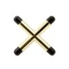 Cue & Case Brass CROSS Rest Head For Snooker Or Pool With Plastic Toes -Slok Billiards Equipment Store BRASS CROSS REST HEAD FOR SNOOKER OR POOL WITH PLASTIC TOES