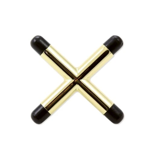 Cue & Case Brass CROSS Rest Head For Snooker Or Pool With Plastic Toes -Slok Billiards Equipment Store BRASS CROSS REST HEAD FOR SNOOKER OR POOL WITH PLASTIC TOES