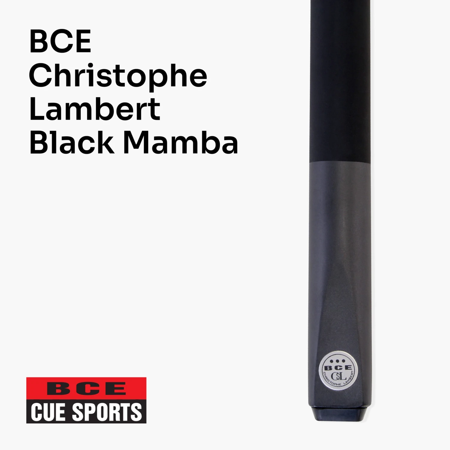 BCE BCE Christophe Lambert Black Mamba 2 Piece Snooker Pool Cue And Case Set 8.5mm Tip 4 BCE BCE Christophe Lambert Black Mamba 2 Piece Snooker Pool Cue And Case Set 8.5mm Tip - Image 2