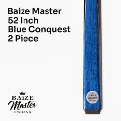 Baize Master Baize Master CONQUEST 52 Inch 2 Piece Junior Snooker Pool Cue With 9.5mm Tip -Slok Billiards Equipment Store Blue252 07946fda de55 4127 9325 bdcd51e15995
