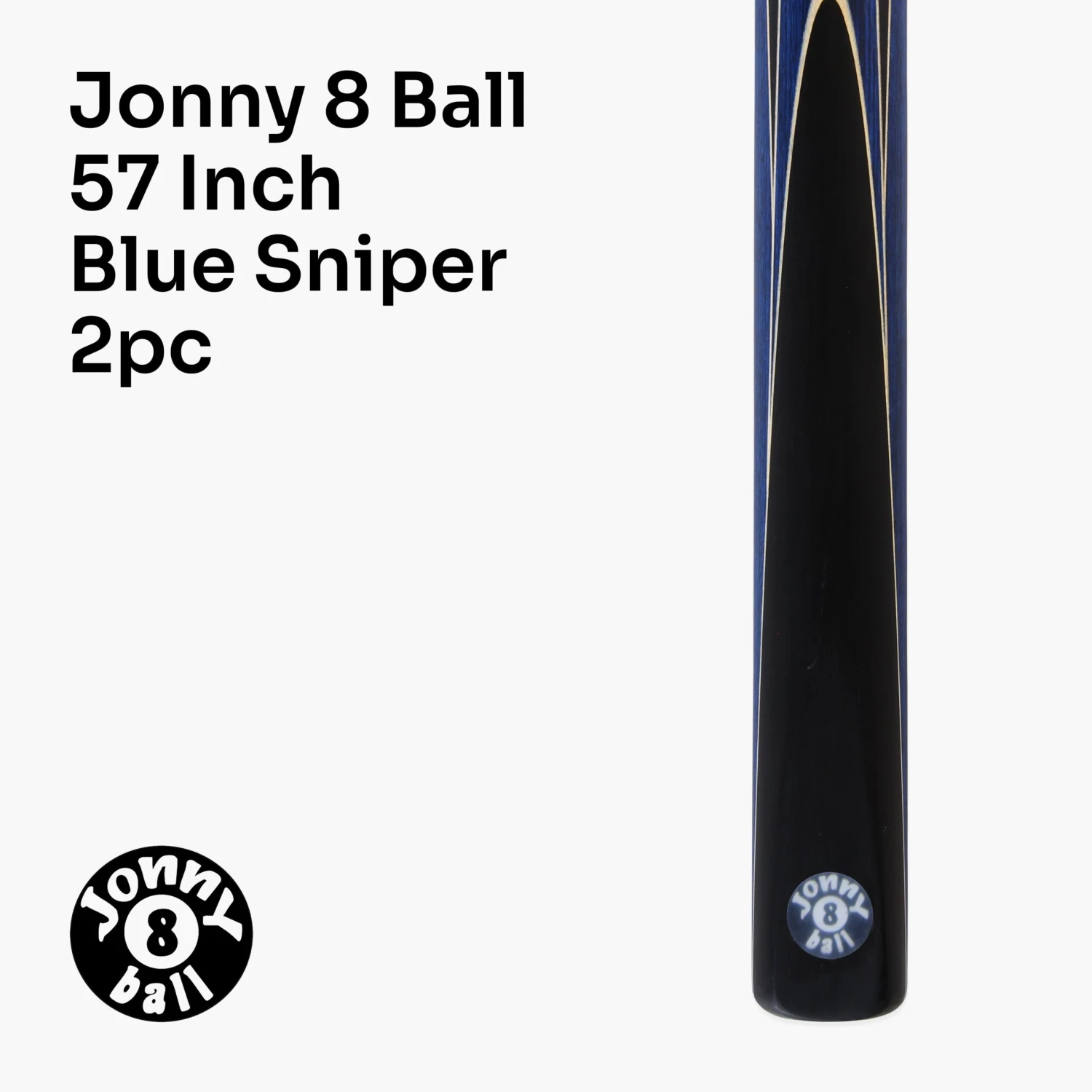 Jonny 8 Ball Jonny 8 Ball 2 Piece SNIPER 57 Inch Ash English Pool Cue With 8mm Pro Leather Tip 4 Jonny 8 Ball Jonny 8 Ball 2 Piece SNIPER 57 Inch Ash English Pool Cue With 8mm Pro Leather Tip - Image 2
