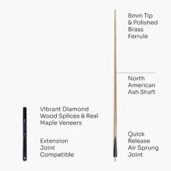 Jonny 8 Ball Jonny 8 Ball 3/4 SNIPER 57 Inch Ash English Pool Cue With 8mm Layered Pro Tip -Slok Billiards Equipment Store Blue4 bf49d5bf 0d6c 4b50 be39 6539c166ba59