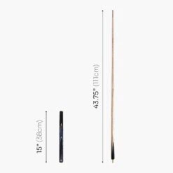 Baize Master Baize Master 3/4 CRUCIBLE Hand Spliced 57 Inch Ash Snooker Pool Cue With 9.5mm Tip + Mini Butt Extension -Slok Billiards Equipment Store Blue 6 3Q