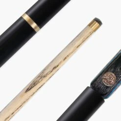 Baize Master Baize Master Gold Series 58 Inch EMPEROR ¾ Jointed Snooker Pool Cue With 9.5mm Tip And 6 Inch Mini Butt -Slok Billiards Equipment Store Blue EMP 6