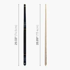 Jonny 8 Ball Jonny 8 Ball BLUE INCA 10mm Tip, Adjustable 4 Piece Ash Pool Cue Shorten To 45" -Slok Billiards Equipment Store Blue Inca 5