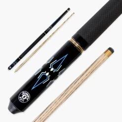 Jonny 8 Ball Jonny 8 Ball BLUE INCA 10mm Tip, Adjustable 4 Piece Ash Pool Cue Shorten To 45"