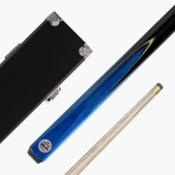Baize Master Baize Master Jimmy White VICTORY 57 Inch Cue And Case Set 9.5mm Tip With Black Hard Case -Slok Billiards Equipment Store Blue Victory 1