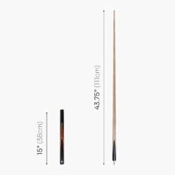 Jonny 8 Ball Jonny 8 Ball 3/4 SNIPER 57 Inch Ash English Pool Cue With 8mm Layered Pro Tip -Slok Billiards Equipment Store Brown5