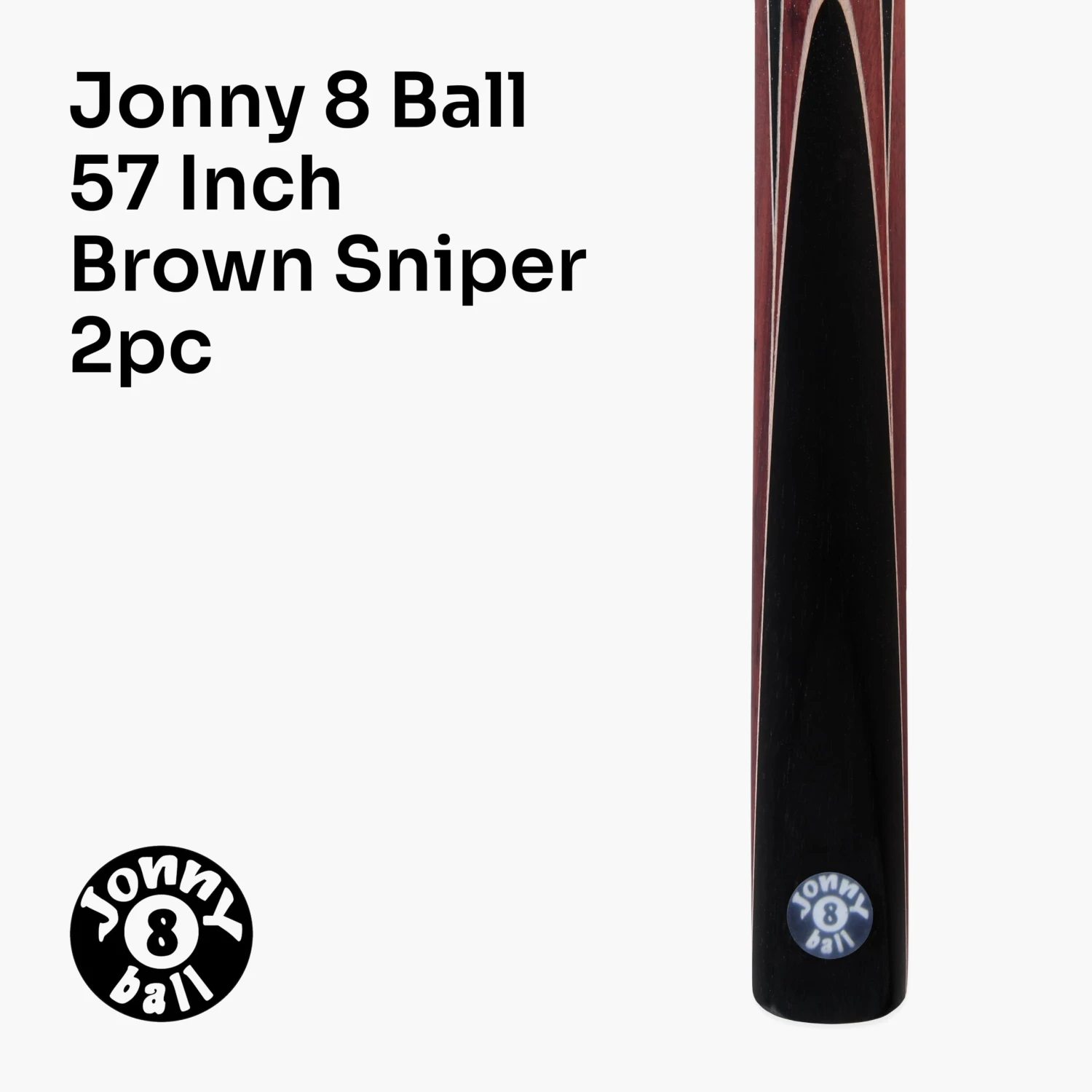 Cue + Case Jonny 8 Ball Sniper 57 Inch 2 Piece Pool Cue And Case Set 8mm Pro Tip With Black Hard Case 11 Cue + Case Jonny 8 Ball Sniper 57 Inch 2 Piece Pool Cue And Case Set 8mm Pro Tip With Black Hard Case - Image 9