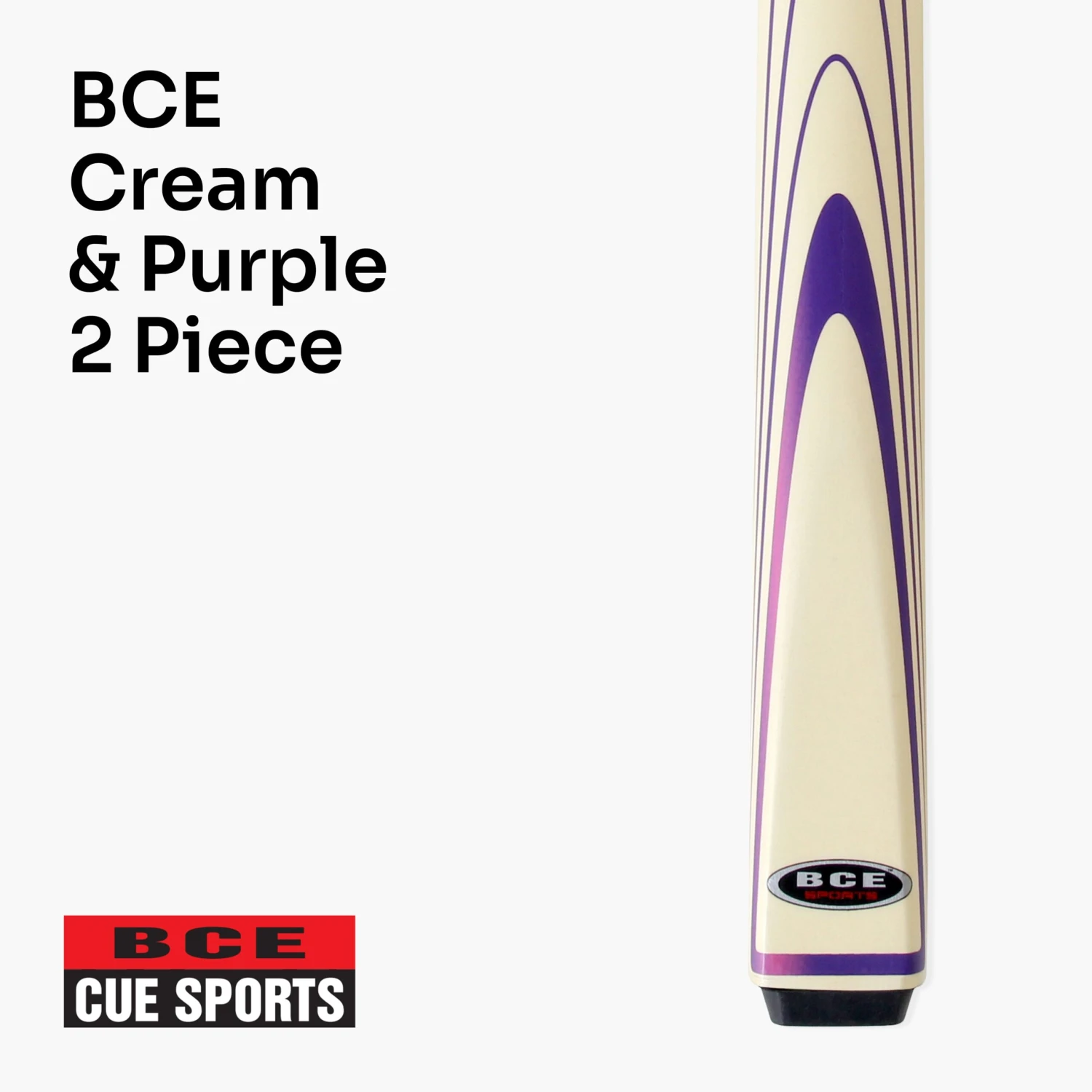 BCE BCE Stylish Cream & Purple 2-Piece Ash Snooker Pool Cue BSP-2 4 BCE BCE Stylish Cream & Purple 2-Piece Ash Snooker Pool Cue BSP-2 - Image 2
