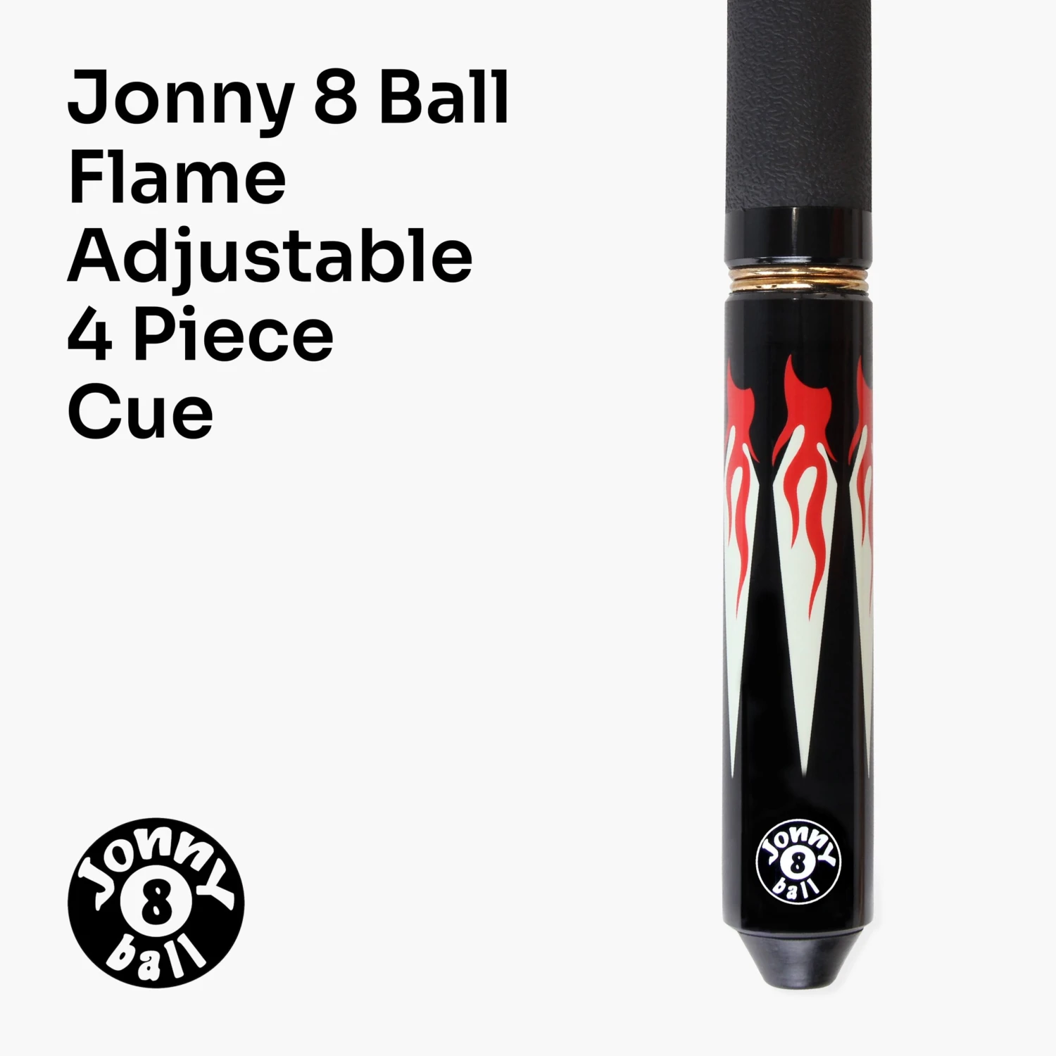 Jonny 8 Ball Jonny 8 Ball 57 Inch Adjustable 4 Piece Pool Cue 8mm Tip - Shorten To 45 Inch 11 Jonny 8 Ball Jonny 8 Ball 57 Inch Adjustable 4 Piece Pool Cue 8mm Tip - Shorten To 45 Inch - Image 9