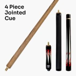Jonny 8 Ball Jonny 8 Ball 57 Inch Adjustable 4 Piece Pool Cue 8mm Tip - Shorten To 45 Inch 25 Jonny 8 Ball Jonny 8 Ball 57 Inch Adjustable 4 Piece Pool Cue 8mm Tip - Shorten To 45 Inch -Slok Billiards Equipment Store Flame 6