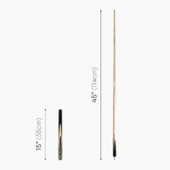 Baize Master BAIZE MASTER Limited Edition Gold Series 58 Inch ¾ Jointed Professional Snooker Pool Cue 9.5mm With Hand-fitted Medium Pro Layered Tip – Polished And Finished Locally In The UK! -Slok Billiards Equipment Store G125