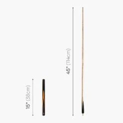 Baize Master BAIZE MASTER Limited Edition Gold Series 57 Inch ¾ Jointed Professional English Pool Cue 8.5mm With Hand-fitted Medium Pro Tip – Polished And Finished Locally In The UK! -Slok Billiards Equipment Store G13 5