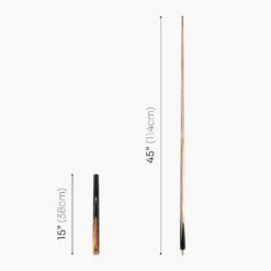 Baize Master BAIZE MASTER Limited Edition Gold Series 58 Inch ¾ Jointed Professional Snooker Pool Cue 9.5mm With Hand-fitted Medium Pro Layered Tip – Polished And Finished Locally In The UK! -Slok Billiards Equipment Store G23 5v2