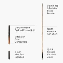 Baize Master BAIZE MASTER Limited Edition Gold Series 58 Inch ¾ Jointed Professional Snooker Pool Cue 9.5mm With Hand-fitted Medium Pro Layered Tip – Polished And Finished Locally In The UK! -Slok Billiards Equipment Store G23 6 eae622db a740 42fa 82c6 9154095bf563