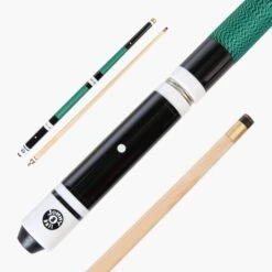 Jonny 8 Ball Jonny 8 Ball 4 Piece Hardwood Length Adjustable Snooker Pool Cue + 4 X 11mm Screw Tips