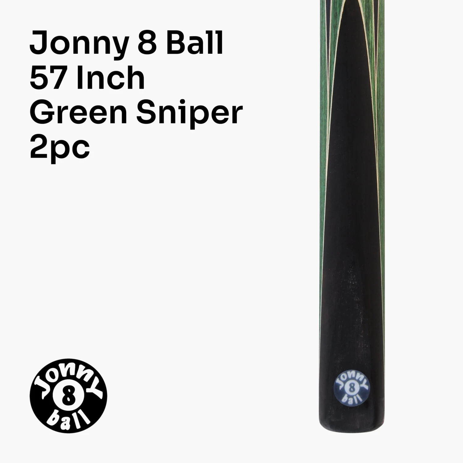 Cue + Case Jonny 8 Ball Sniper 57 Inch 2 Piece Pool Cue And Case Set 8mm Pro Tip With Black Hard Case 18 Cue + Case Jonny 8 Ball Sniper 57 Inch 2 Piece Pool Cue And Case Set 8mm Pro Tip With Black Hard Case - Image 16