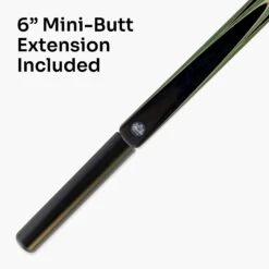 Baize Master Baize Master 3/4 CRUCIBLE Hand Spliced 57 Inch Ash Snooker Pool Cue With 9.5mm Tip + Mini Butt Extension -Slok Billiards Equipment Store Green43Q