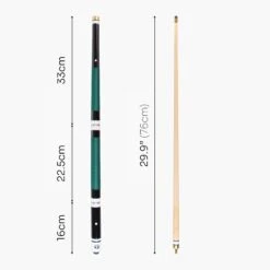 Jonny 8 Ball Jonny 8 Ball 4 Piece Hardwood Length Adjustable Snooker Pool Cue + 4 X 11mm Screw Tips 26 Jonny 8 Ball Jonny 8 Ball 4 Piece Hardwood Length Adjustable Snooker Pool Cue + 4 X 11mm Screw Tips -Slok Billiards Equipment Store Green5