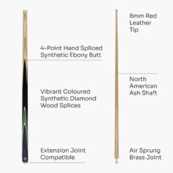Jonny 8 Ball Jonny 8 Ball 2 Piece SNIPER 57 Inch Ash English Pool Cue With 8mm Pro Leather Tip 39 Jonny 8 Ball Jonny 8 Ball 2 Piece SNIPER 57 Inch Ash English Pool Cue With 8mm Pro Leather Tip -Slok Billiards Equipment Store Green 4 31d641b3 94f0 4089 b893 07c296214b94