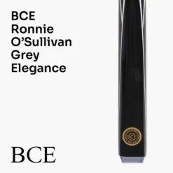 BCE BCE Ronnie O’Sullivan GREY ELEGANCE 57 Inch 2 Piece Snooker Pool Cue And Hard Case Set 9.5mm Tip -Slok Billiards Equipment Store GreyElegance2