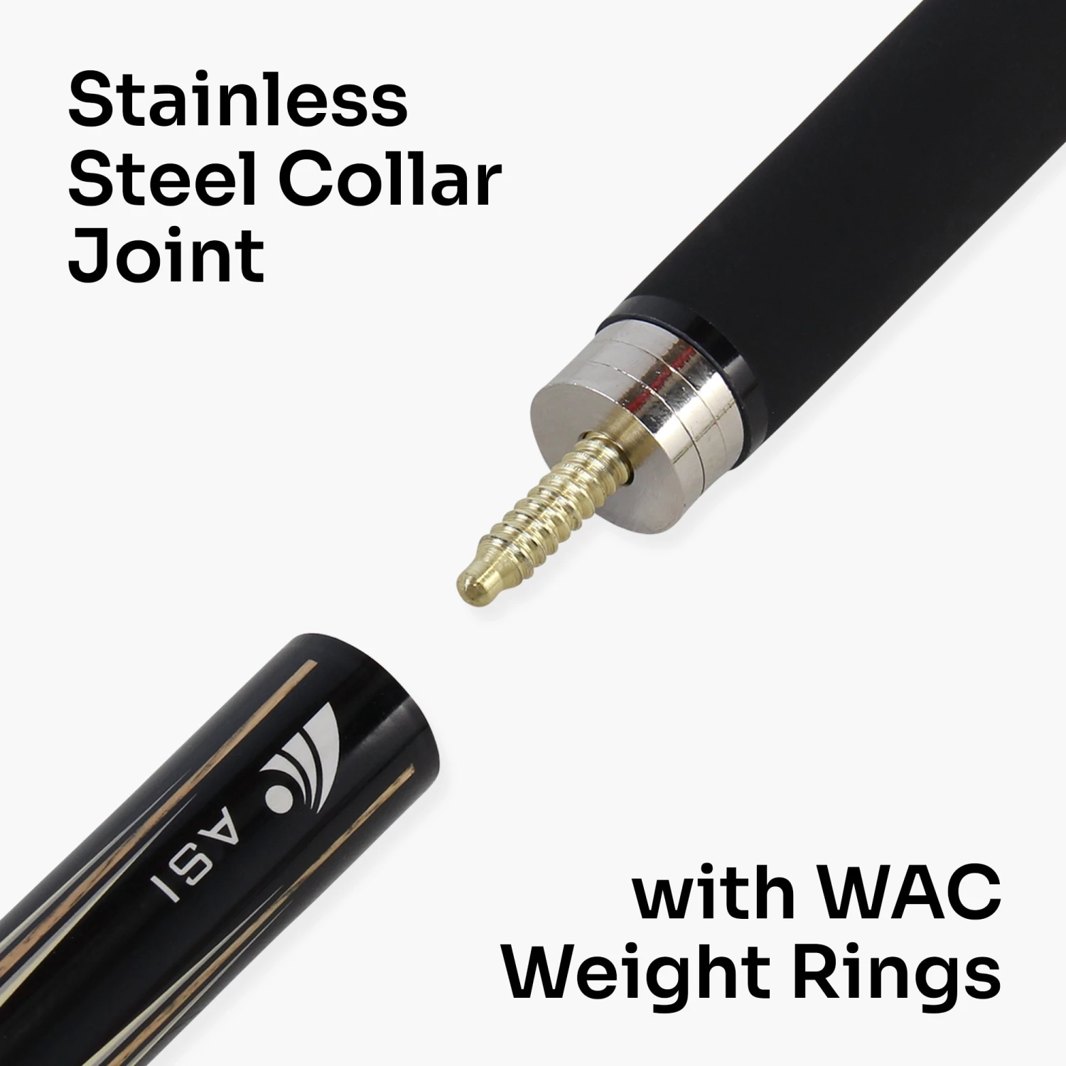 Riley Riley HD-400 ASI 2 Piece Weight Adjustable Snooker Pool Cue With WAC Technology 9.5mm Tip 5 Riley Riley HD-400 ASI 2 Piece Weight Adjustable Snooker Pool Cue With WAC Technology 9.5mm Tip - Image 3