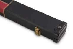 Cue & Case Deluxe 1 Piece 2 Slot CHEQUERED Cue Case With Plastic Ends And Chalk Compartment - Holds 2 Cues -Slok Billiards Equipment Store IMG 14715 copy