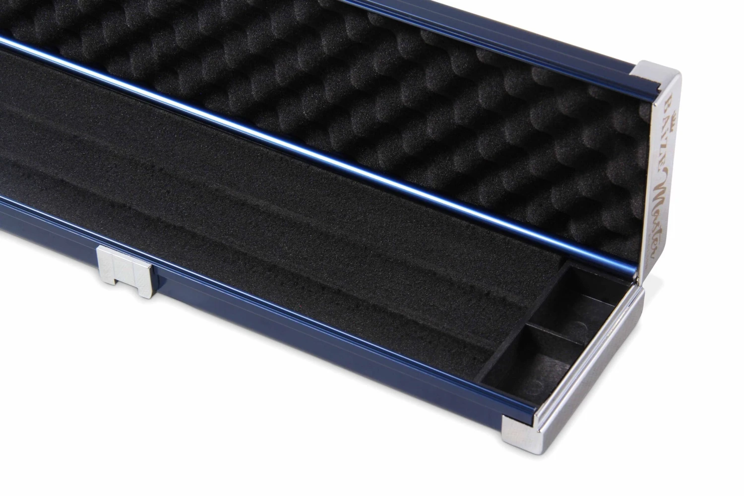 Baize Master Baize Master WIDE BLUE 3/4 PRO LINE Aluminium Metal Ends Snooker Pool Cue Case - Holds 2 Cues 6 Baize Master Baize Master WIDE BLUE 3/4 PRO LINE Aluminium Metal Ends Snooker Pool Cue Case - Holds 2 Cues - Image 4